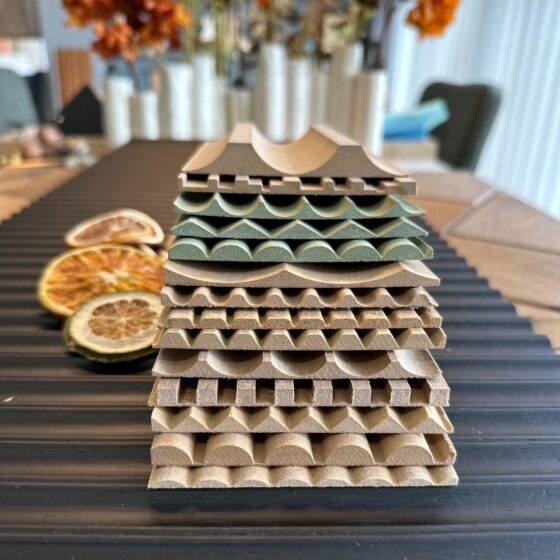 Palillería Paneles Mdf y Maderas. Flexibles y Rígidos. Muestras. Mafersa deco